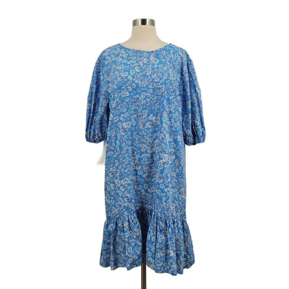 Topshop Women's Floral Long Flowing Open Back Dress Size 14 NWT - Picture 1 of 11